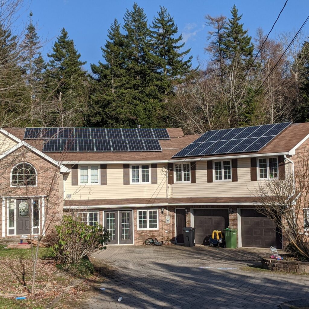 Solar System installed by Atlantic Solar in Beaver Bank, Nova Scotia